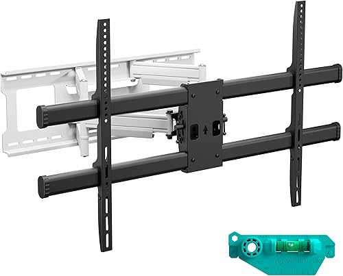 ONKRON Soporte de pared para TV de movimiento completo para pantalla de 42 a 120 pulgadas de hasta 220 libras, soporte de TV grande y resistente,