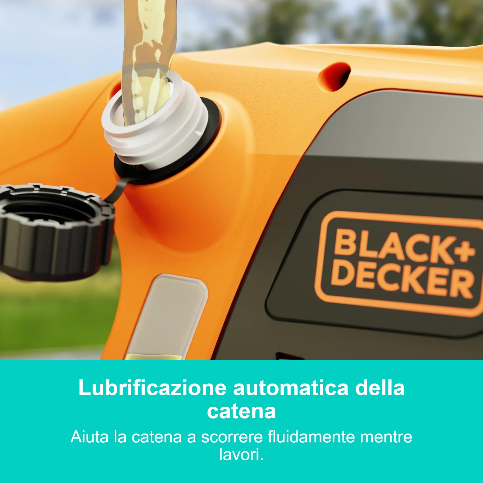BLACK+DECKER Motosega elettrica con filo da 1800W, 35cm, con freno catena, BECS1835-QS