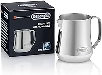 Vista 7 de De'Longhi Jarra espumadora de leche, acero inoxidable negro mate, 17 onzas