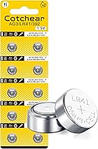 Cotchear AG3/LR41 Alkaline Button Cell Watch Battery 10 Pack