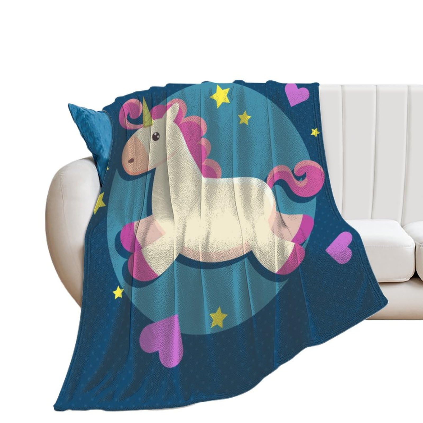 Couverture polaire licorne, le cadeau doux et chaud idéal pour lit