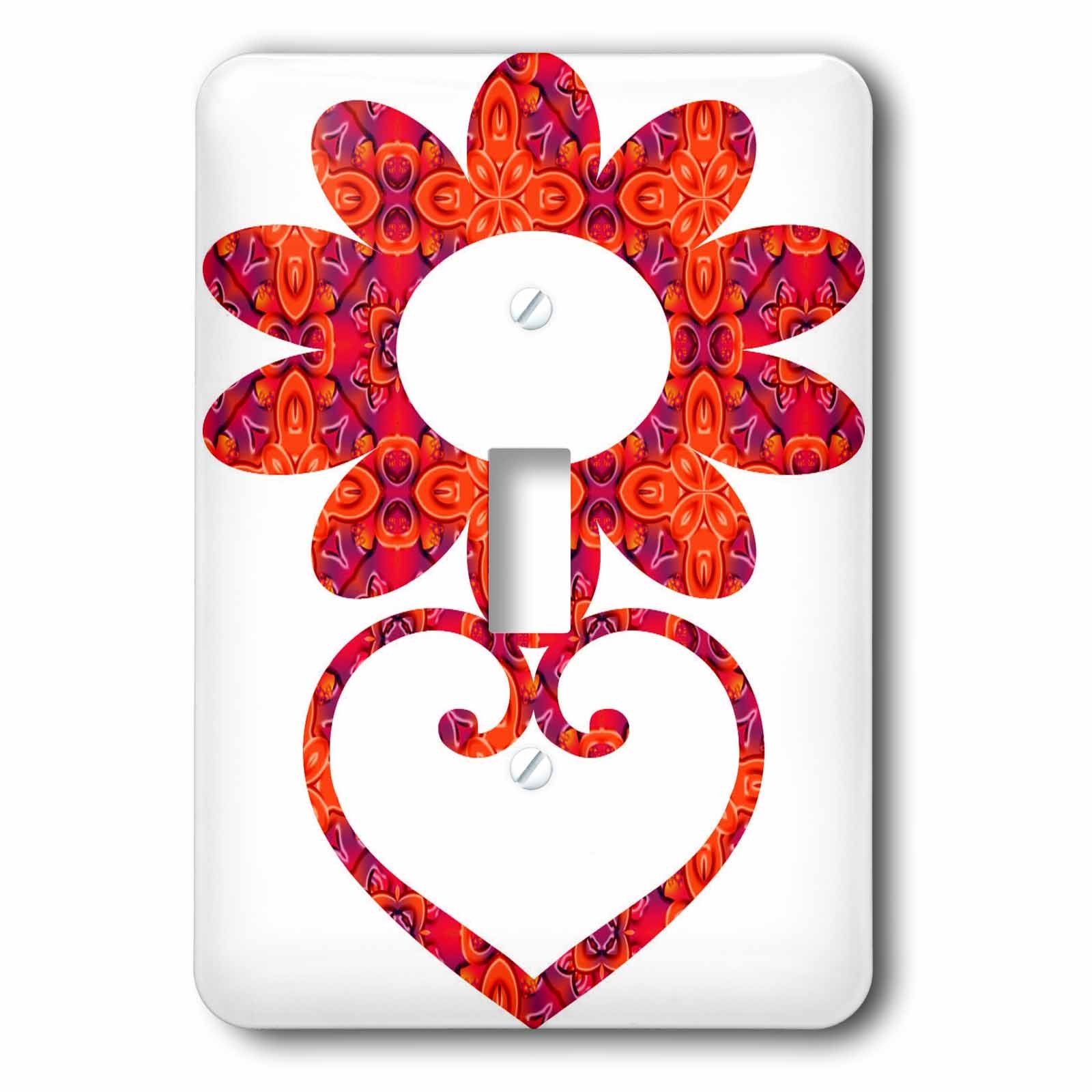 Interrupteur à baïonnette fleur rose pour décorer une chambre de fille