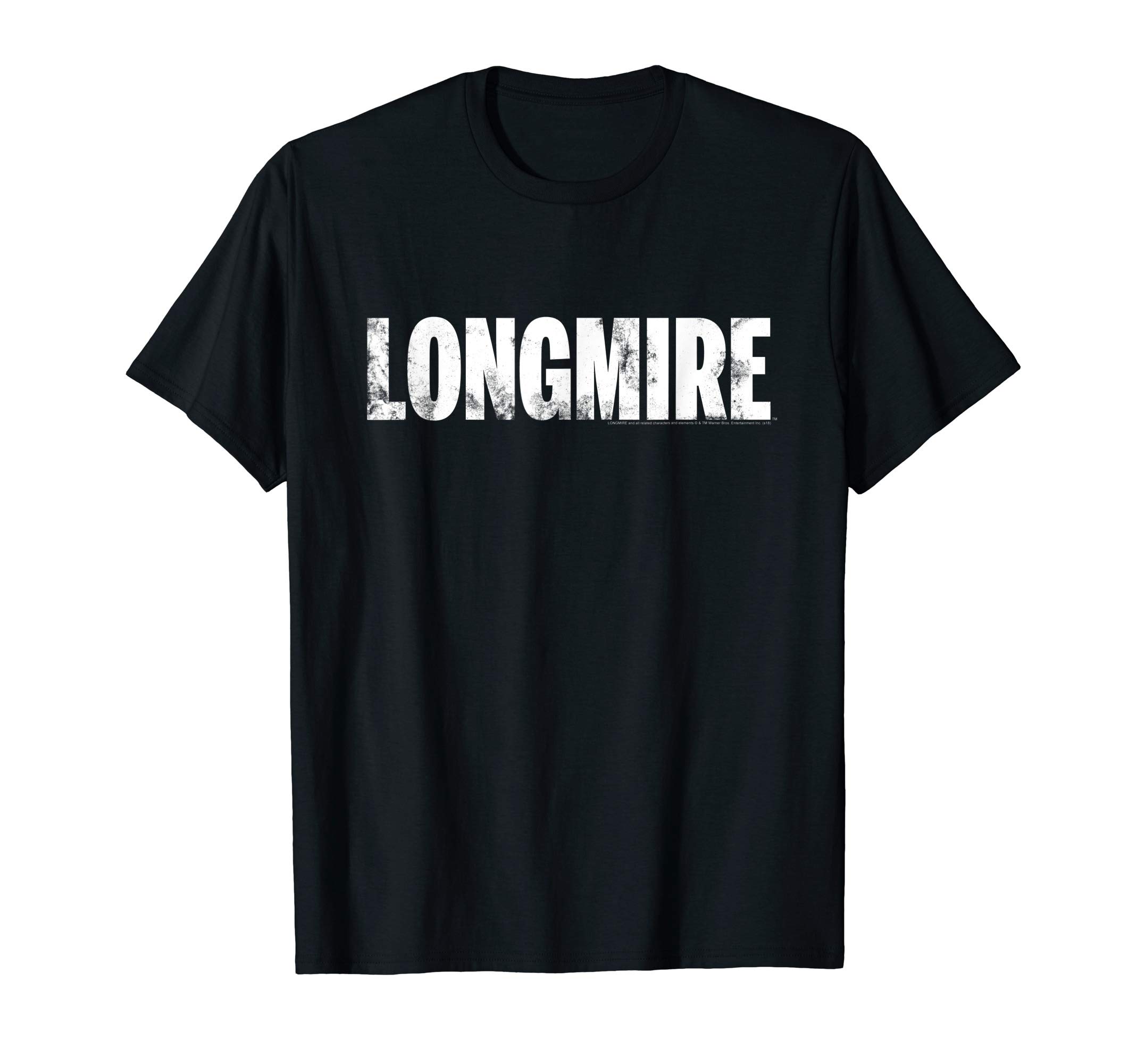 Warner Bros.Longmire Logo Unisex-Adults, Kids T-Shirt, Black, Small, Short SleeveOEKO-TEX STANDARD 100