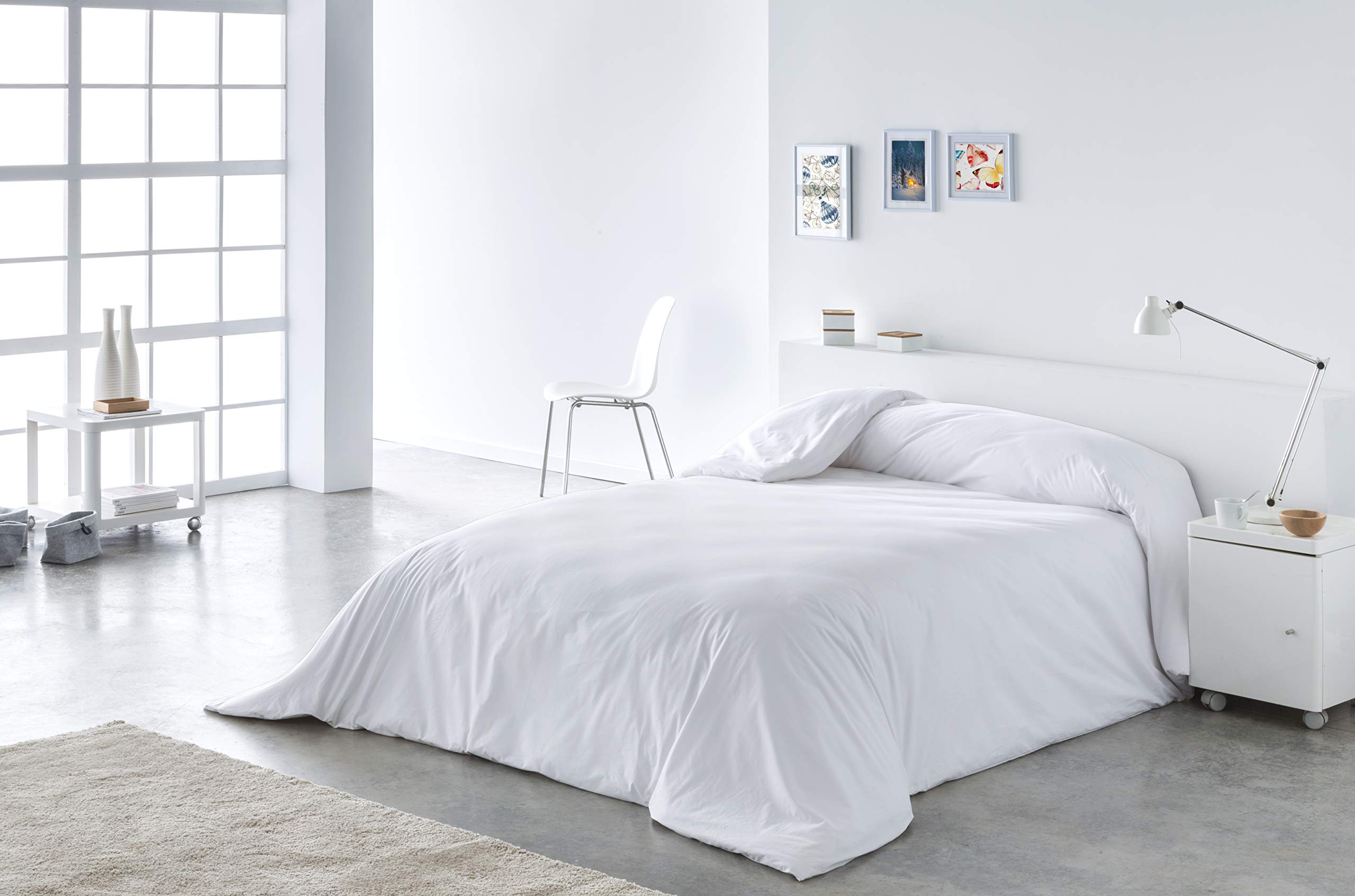 Lucena Cantos - Funda Nórdica Algodón 100%, COTTONIA (Blanco, 260 x 270)