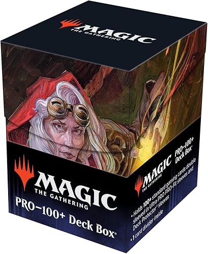 Ultra Pro - Magic The Gathering - Caja de cartas Dominaria United de más de 100 cartas Jaya, Fiery Negotiator - Protege tus cartas coleccionables de