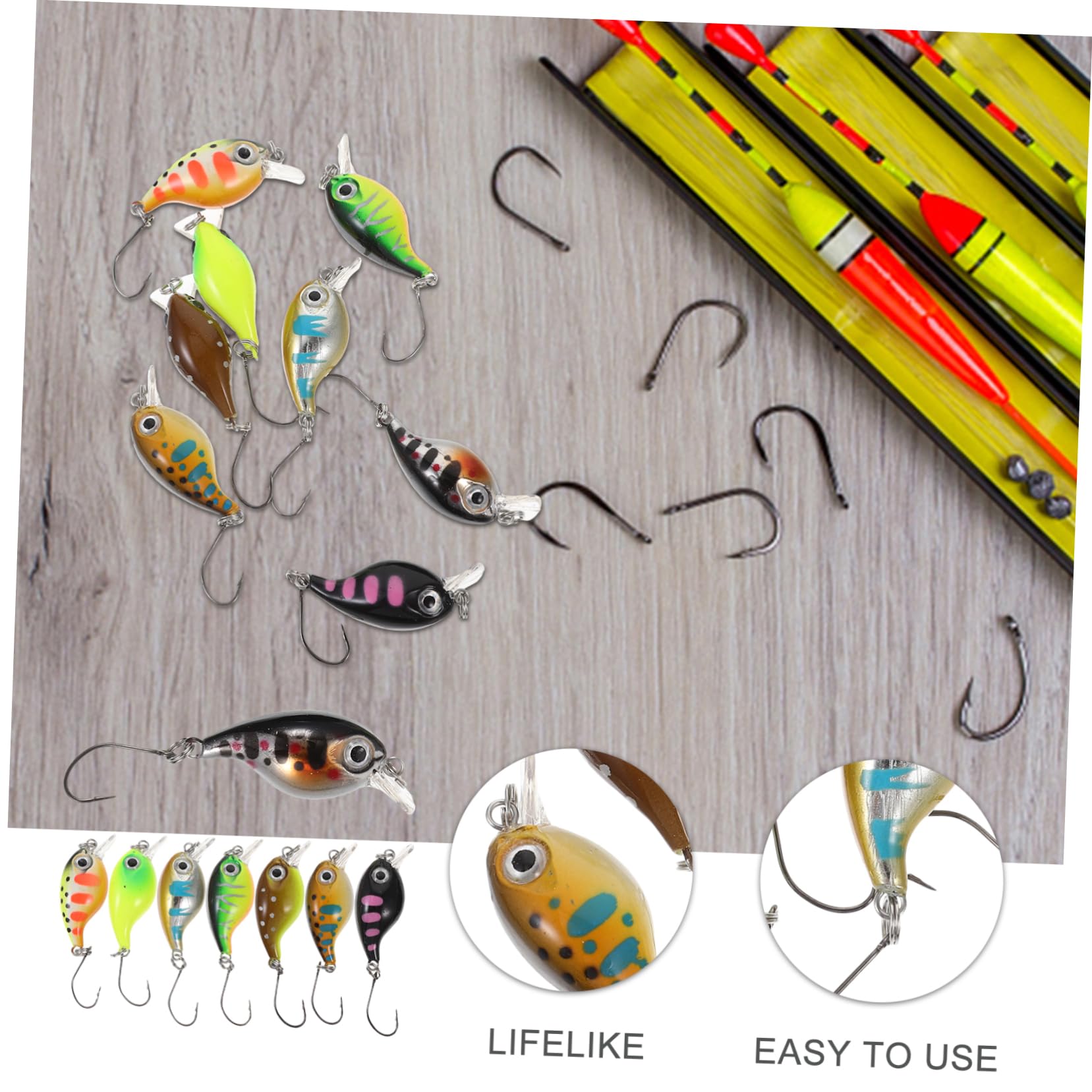 Kisangel Appâts Artificiels Immitation De Poisson Portable De Leurres pour Truite Accessoires De Milieu Aquatique pour Attirer Les Poissons
