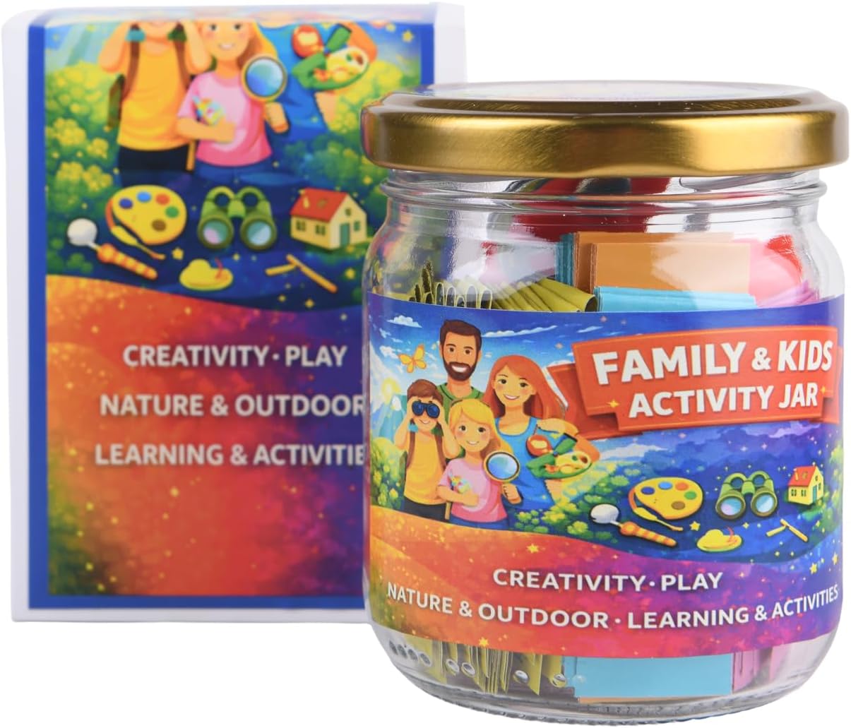 MEYA Success Mindset Jar with 100 Wealth & Achievement Inspiration Cards – Entrepreneur Motivation, Personal Growth Ideas, Success Habits and Life Lessons with Surprise Keychain