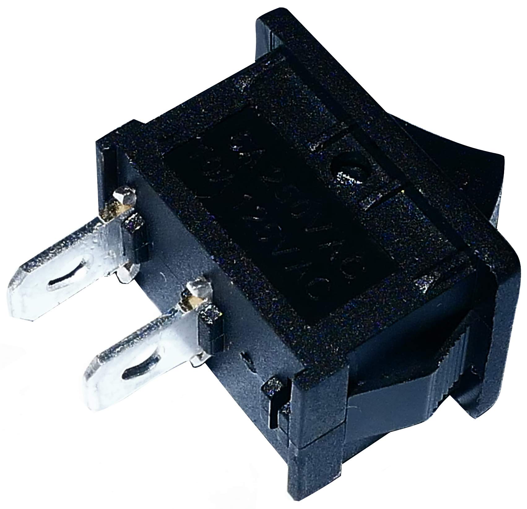 Interrupteur Rocker SP3T SWITRONIC R19A-62BBOT - Position (ON)-OFF-(ON) Noir