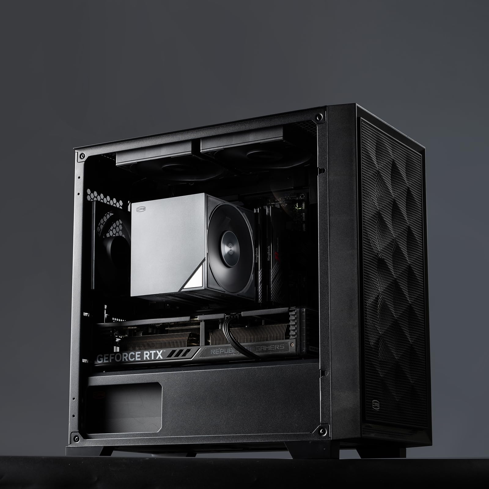 CPS RZ700D BK Dissipatore per CPU ad Aria, Cooler Flagship a Torre Singola con 7 Heatpipe e Ventola F5 S120 PWM, Copertura Superiore Magnetica, Compatibile con Intel LGA 1700/1851/1200 & AMD AM5/AM4