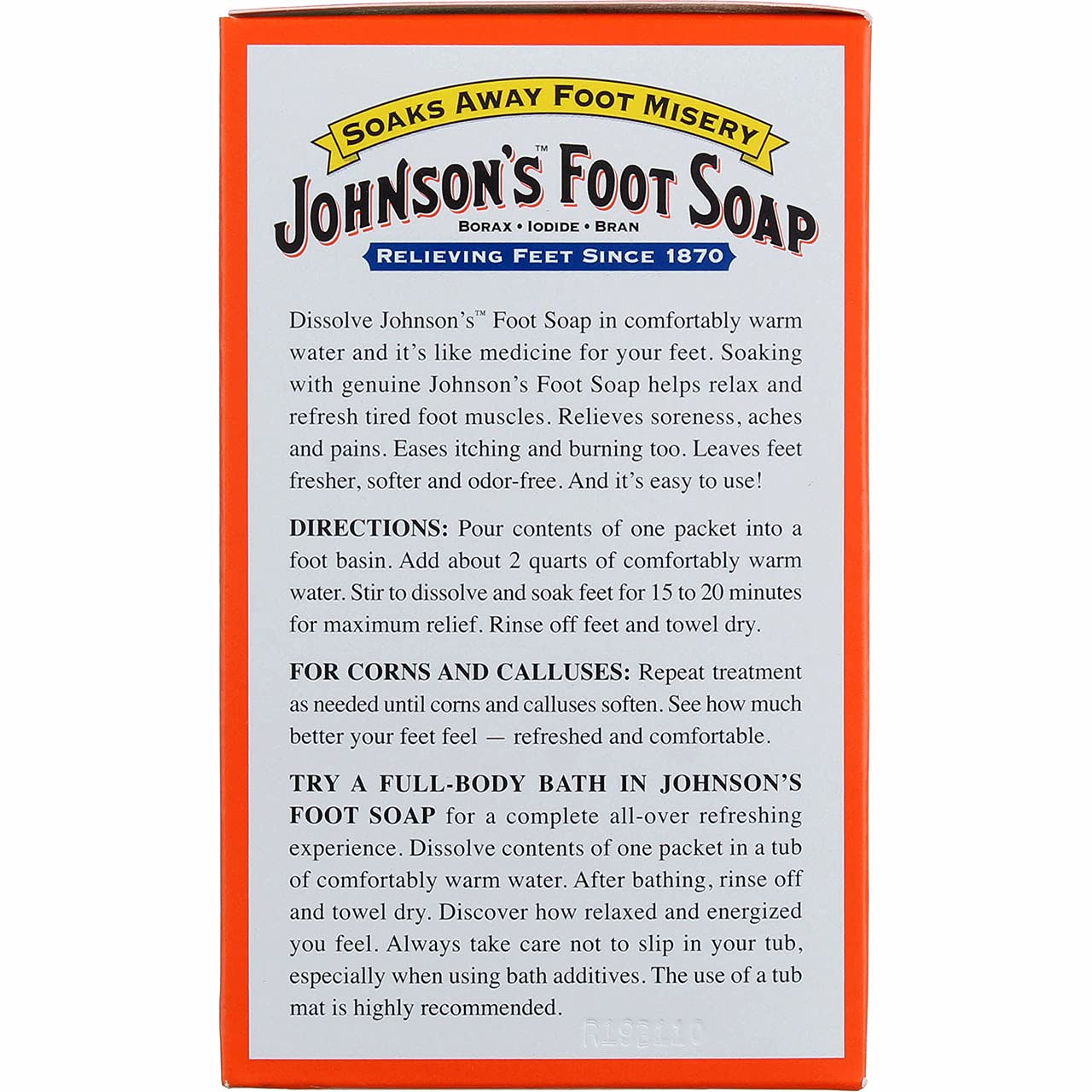 Johnsons Foot Soap Packets 8