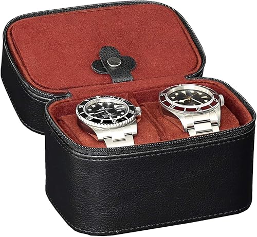 Miniatura 9 de Juego de regalo de 10 ranuras para reloj de cuero y 2 cajas de viaje a juego organizador de exhibición de lujo para reloj soporte de reloj con