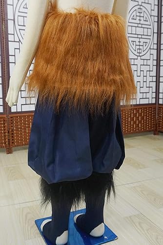 Miniatura 3 de Disfraz de Hashibira Inosuke para niños disfraz de Halloween con falda de felpa