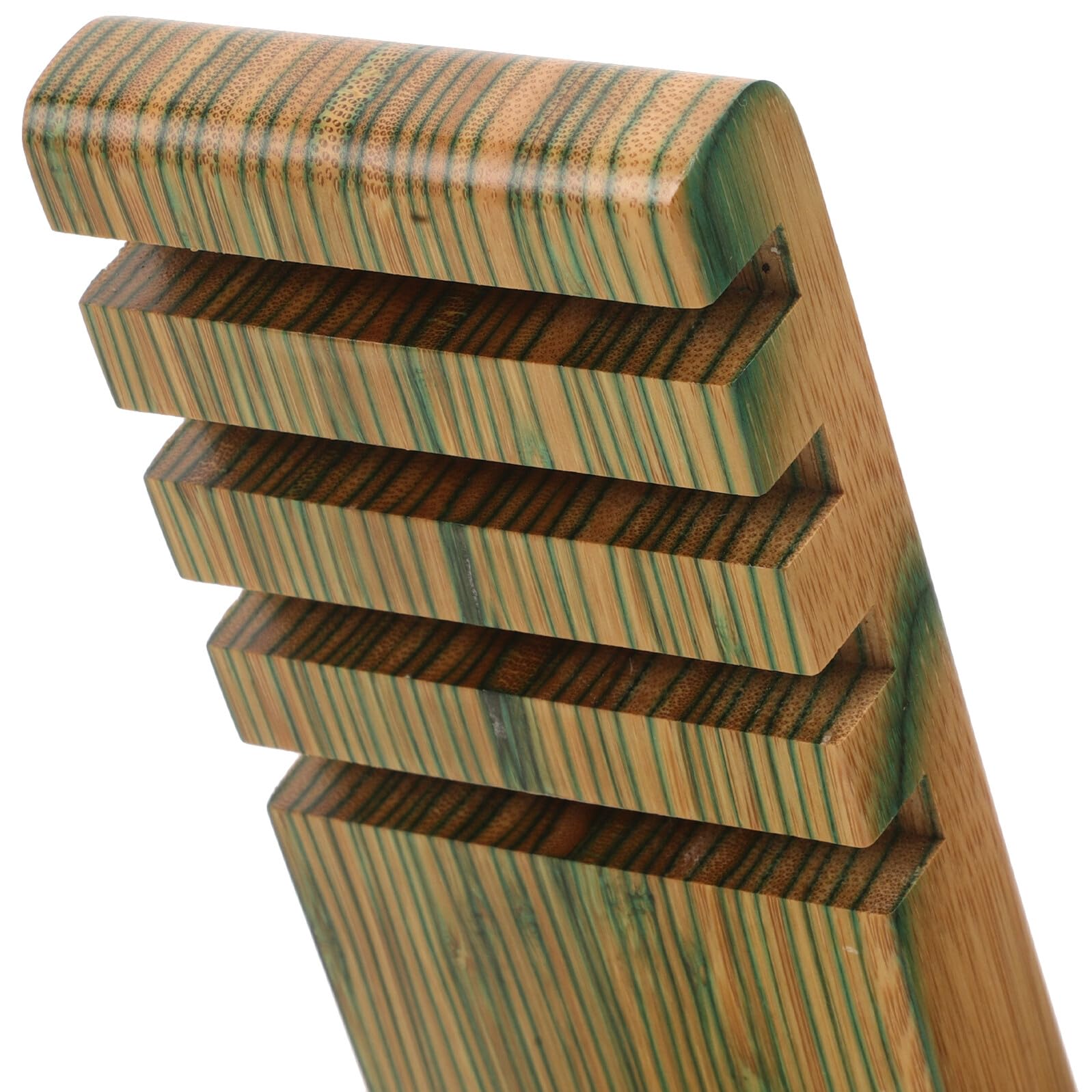 HANABASS Poggiapiedi per Chitarra Pieghevole in Legno, Altezza Regolabile | Verde, per Chitarra ed Erhu, Facile da Trasportare e Riporre, Accessorio per Musicisti