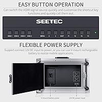 Vista 5 de SEETEC ATEM156-CO 15.6 Inch Live Streaming Carry-on Broadcast Director Monitor with 4 HDMI Input Output Quad Split Display for ATEM Mini Video