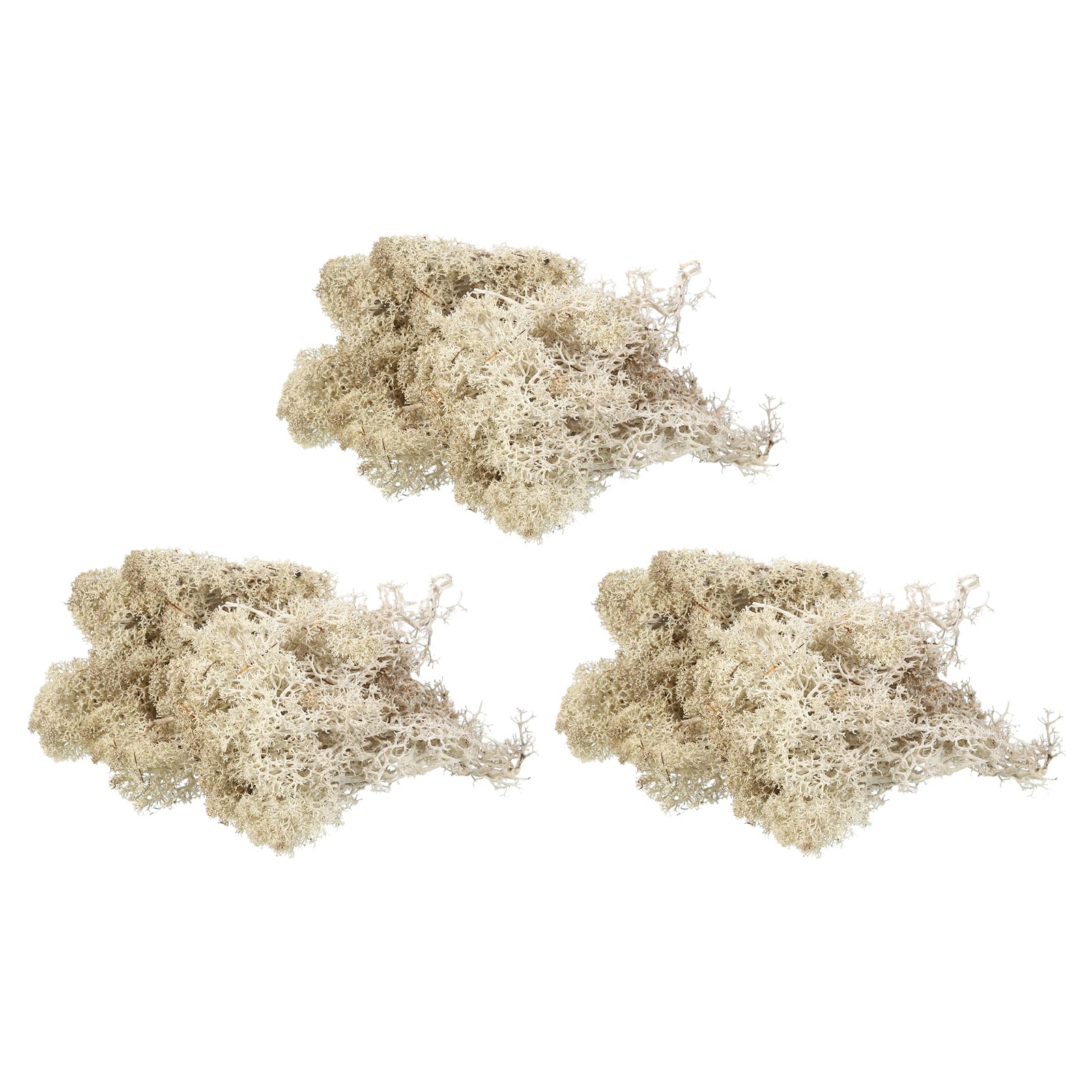 MECCANIXITY 3pcs 1.26 OZ Moss Fake Craft Moss Artificial Moss Natural Preserved Moss for Craft Arts Floral DIY Project Wall Wedding Garden Patio Table