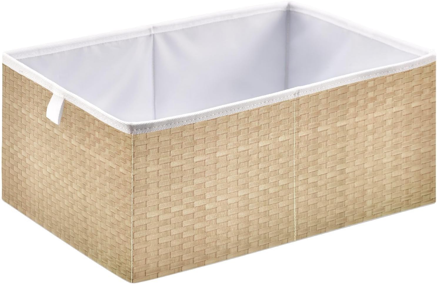 Amazon.com: QUGRL Rattan Texture Bamboo Storage Bins Woven Handicraft ...