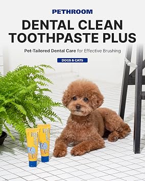 PETHROOM Dental Clean Toothpaste Plus for Dogs & Cats, Pet Friendly Flavor