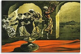Salvador Dali Painting Art《Disappearing Bust of Voltaire》Posters Cool Artworks Painting Wall Art Canvas Prints Hanging Picture Home Decors Gift Idea 12x18inch(30x45cm)