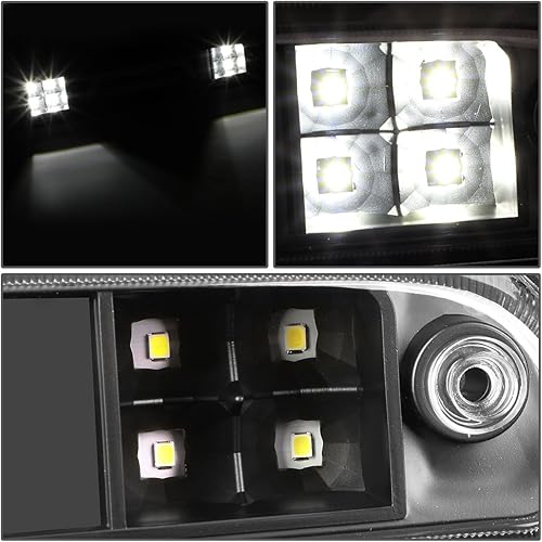 Miniatura 4 de DNA MOTORING 3BL-FSPRAN99-3D-LED-BK Luz de freno trasera de montaje alto LED 3D en carcasa negra Compatible con 93-11 Ranger  99-16 F250-550 SD