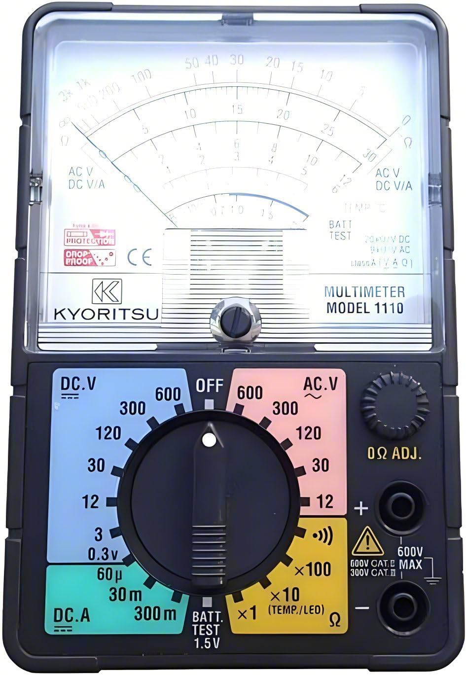 Japan Quality KYORITSU 1110 ANALOG MULTIMETER KEW1110 Pointer Multimeter Volt-Ammeter Analog Multimetro Resistor Tester NCV Capacitance Ammeter Voltmeter Tester Analog Multi-meters