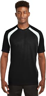 Sport-Tek® Dry Zone® Colorblock Crew. T478 Black/White M