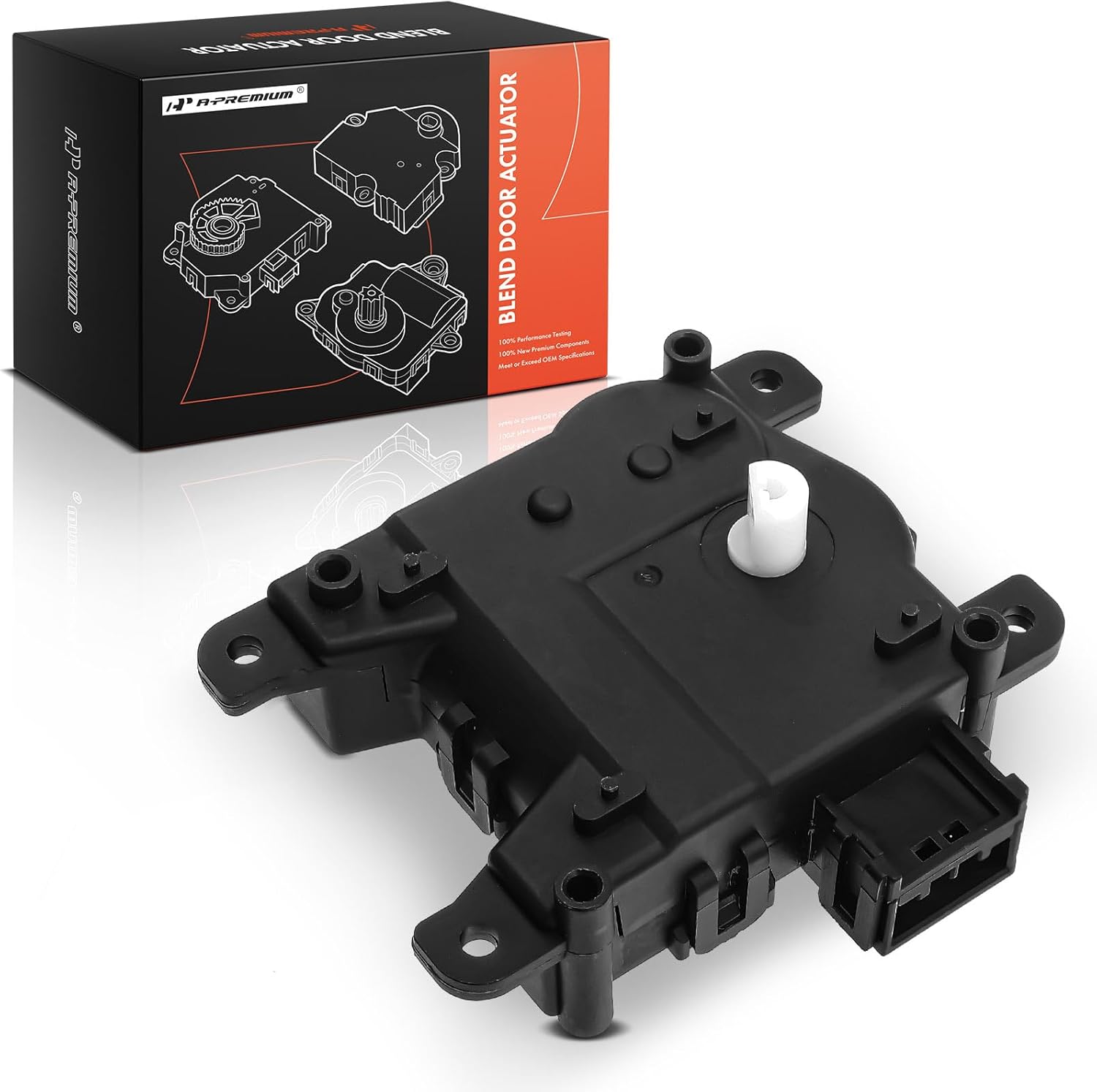 A-Premium HVAC Heater Blend Door Actuator, Compatible with Honda Accord 2013-2017, Main, Recirculation Actuator, Replace# 79350T2FA01