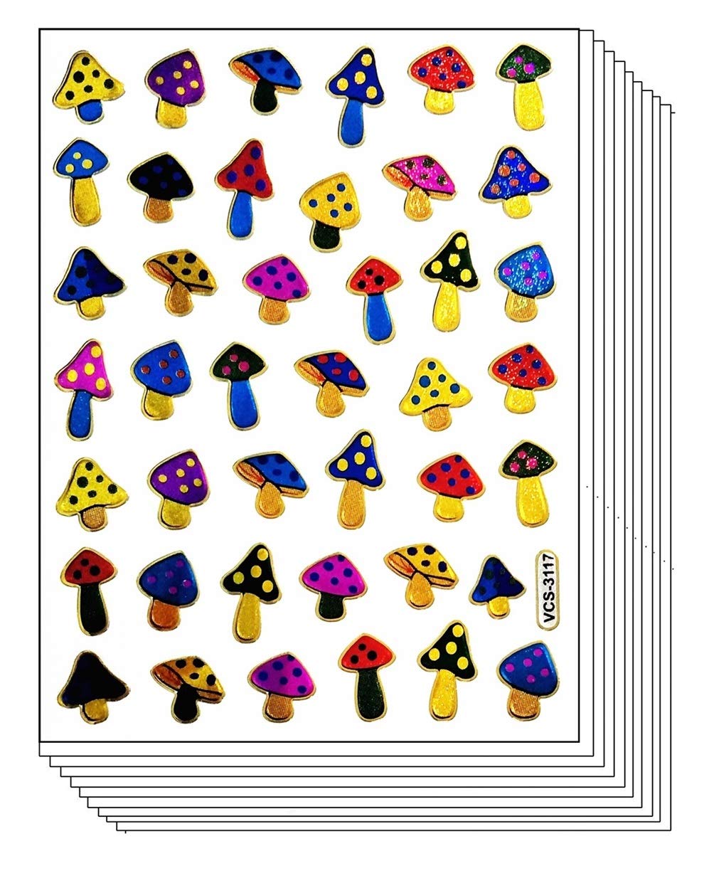 Stickers pailletés en vinyle anti-perte de brillance pour album et scrapbooking