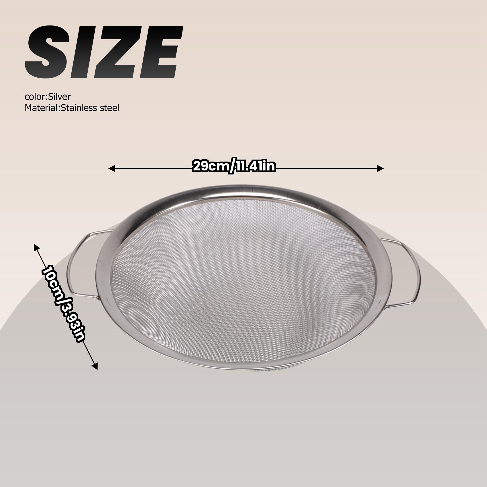 Filtro a rete in acciaio per a secchio da 5, emulsione di, imbuto per, prodotto con 60 maglie, 29 x 10 x 29 cm