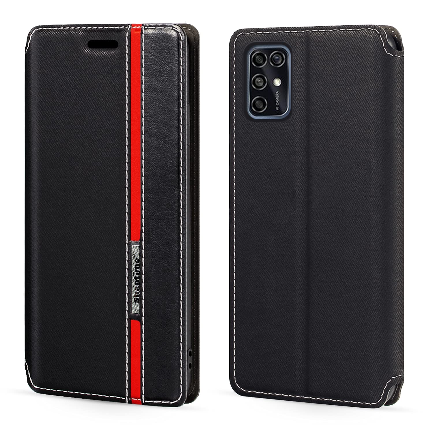 Custodia Flip Bicolore In Pelle PU Con Chiusura Magnetica Per ZTE A3 SE 4G - Grigio, Portafoglio E Supporto
