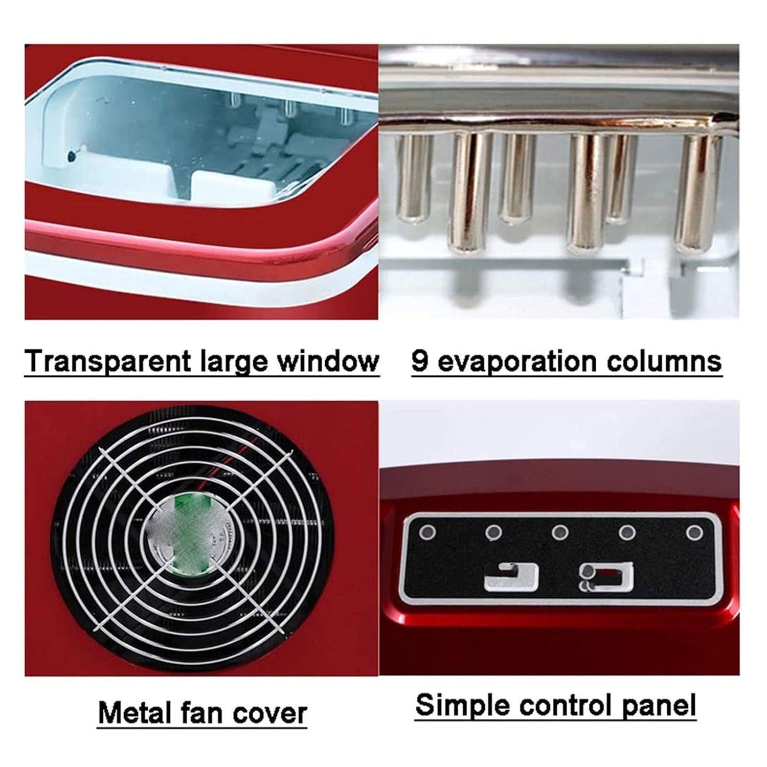 Portable Ice Maker Machine for Countertop Round Ice Cubes Ready in 8 Minutes 33 Pounds in 24 Hours