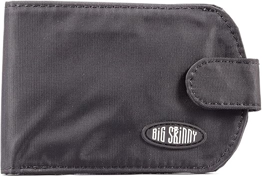 Big Skinny Womens RFID Blocking Taxicat Bi-Fold Slim Wallet, Holds Up to 25 Cards