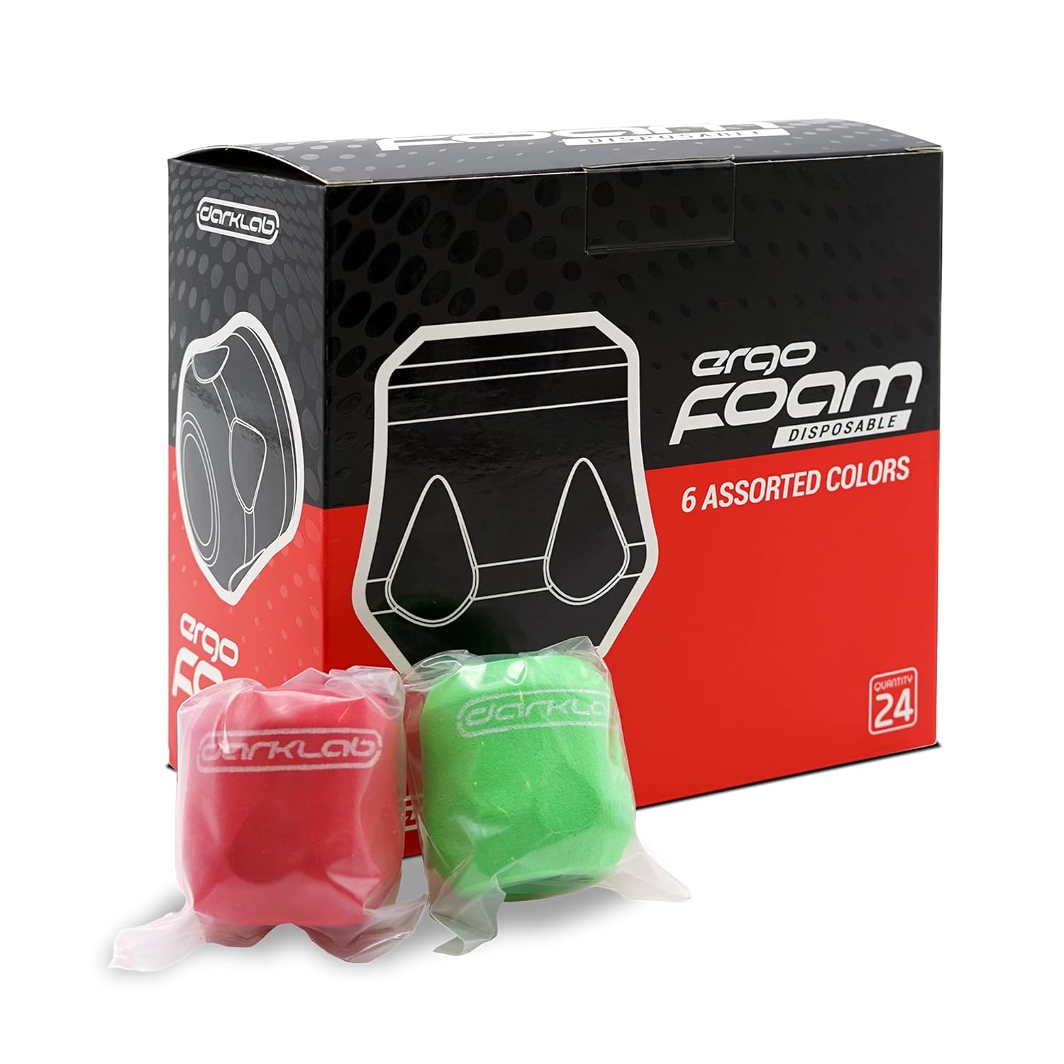 Ergo Foam Disposable Tattoo Grip Covers - Assorted Colors - Helps Reduce Impurities - 24 Count