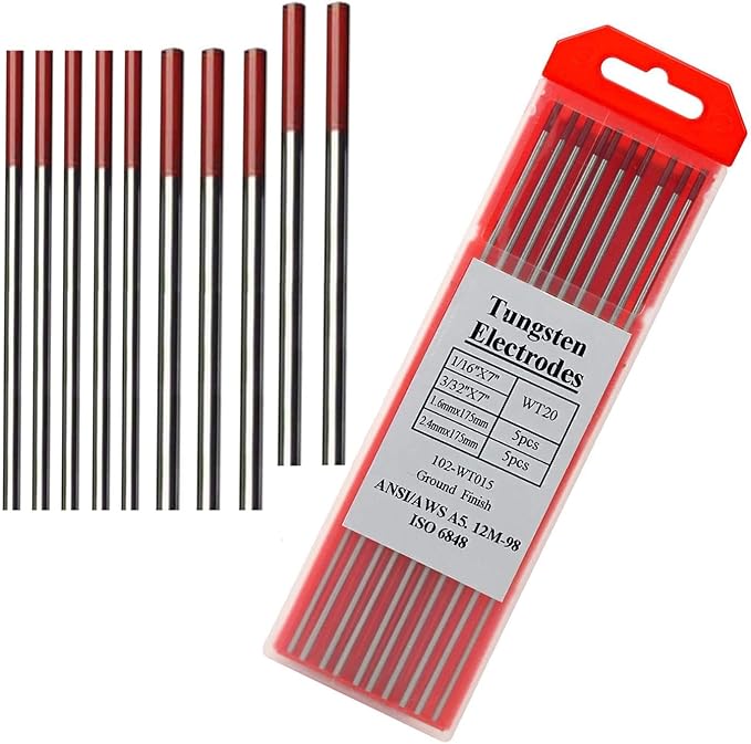 TIG Welding Tungsten Electrodes 2 Thoriated Red Tig Tungsten Assorted