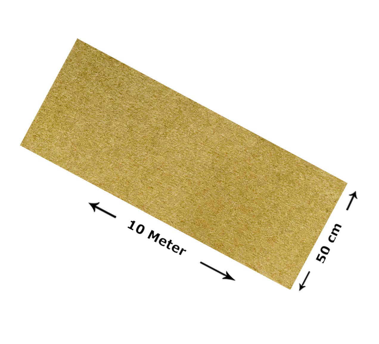 Nagerteppich 100% Hanf, 0,50 x 10 m, ca. 5 mm dick, Nagermatte, Hanfmatte für Kaninchen,Meerschweinchen, Nager,Hemp mat
