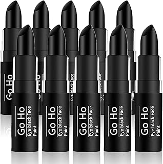 Go Ho 10 unidades de pintura facial negra par...