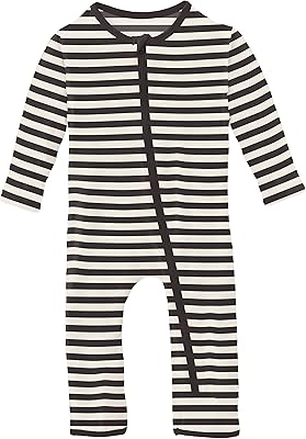 KicKee Pants Print Coverall with Zipper, Super Soft Baby Clothes, Baby and Kid One Piece Sleepwear