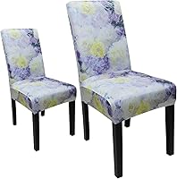 Vista 134 de JQinHome 6 fundas protectoras para sillas de comedor, de alta elasticidad, extraíbles y lavables, para el hogar, fiesta, hotel, ceremonia de boda