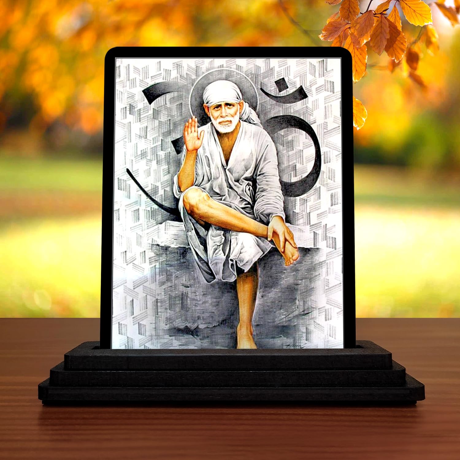 Sai Baba ji 1118 Car Dashboard Idols Figurine Showpiece|for Temples|for Home|All Purpose