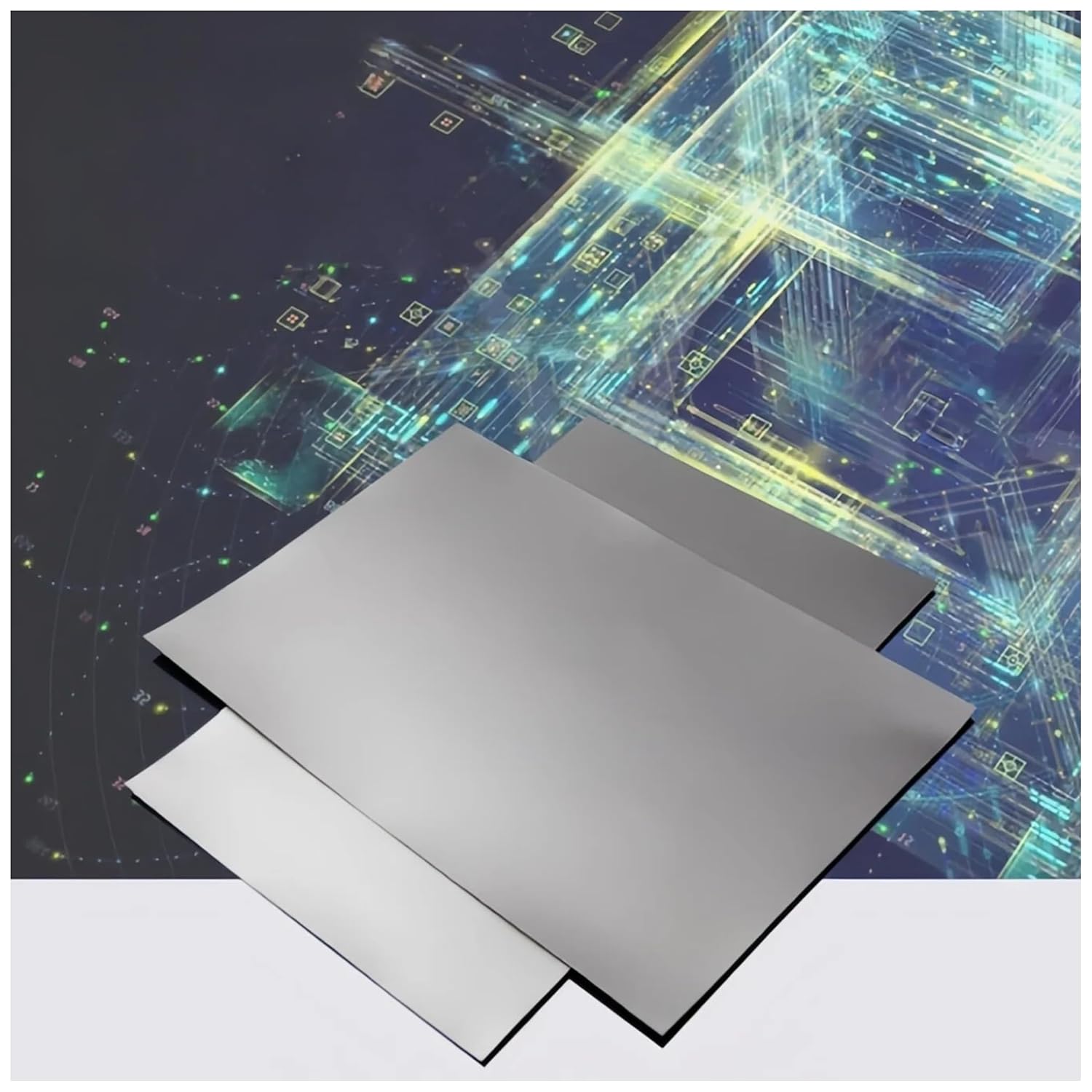 EMI Absorbing Sheet 200x300mm 7.9x11.8inch High Frequency Noise Suppression Magnetic Sheet for NFC RFID EMC Applications 0.5mm/μ120