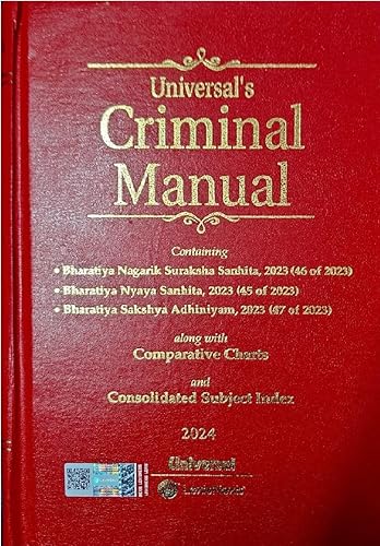 Universal's Criminal Manual Containing BNS | BNSS | BSA Pocket Size 2024 Edition (New Criminal Laws) Lexis NEXIS