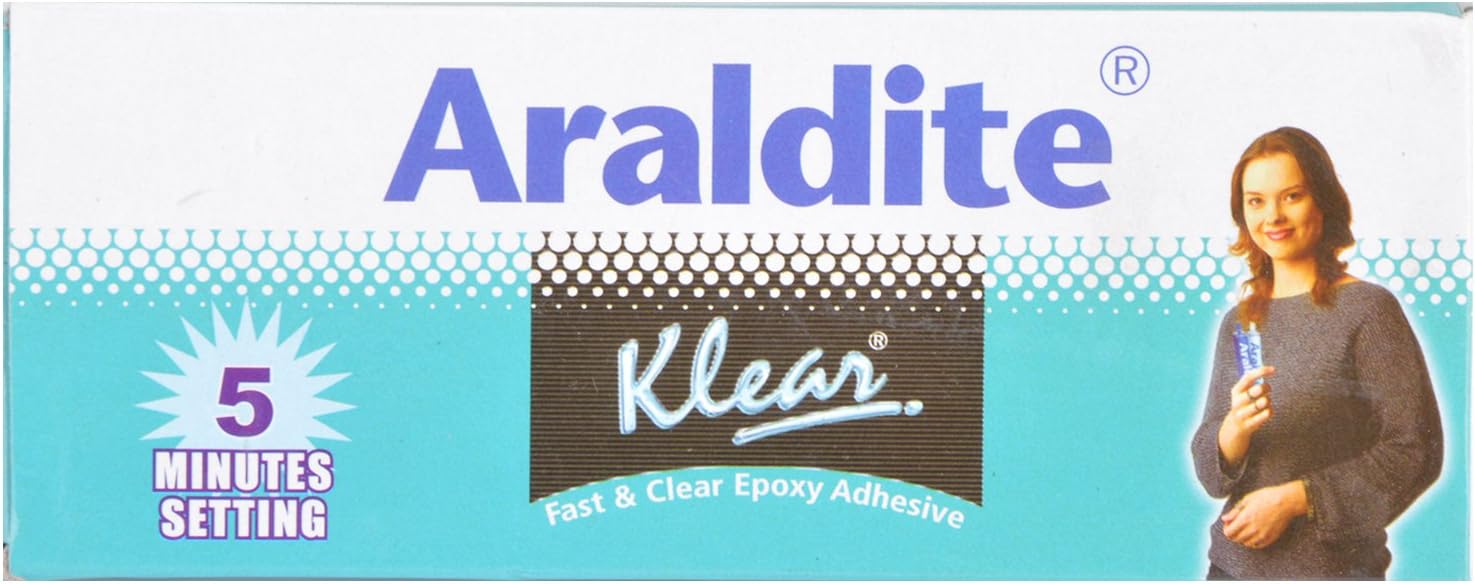 Araldite Klear Resin & Hardener Epoxy Adhesive (19.05 cms X 6.99 cms X 3.18 cms, Transparent)