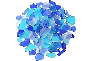 16oz Seaglass Beads for Crafts Tumbled Decor Bulk Sea Glass Pieces Bulk...