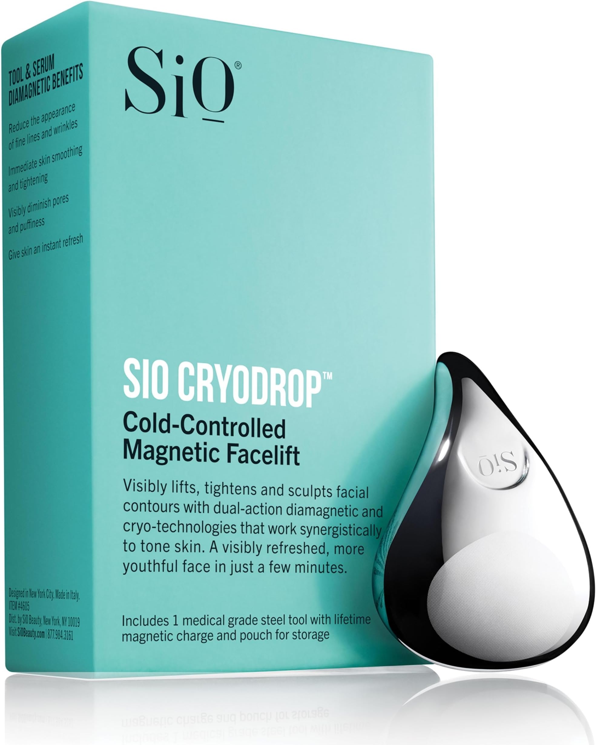 Beauty Cryodrop - Beauty Tool for Cold-Controlled Magnetic Facelift - Personal Cold Therapy Tool to Help Tighten & Smooth Skin - Help Wrinkles & Fine Lines - Easy-to-Use Facial Tool
