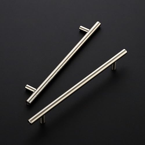 Miniatura 2 de Ravinte Paquete de 10 manijas de gabinete de 10 pulgadas, níquel cepillado, manijas de gabinete de cocina, tiradores de gabinete de cocina con