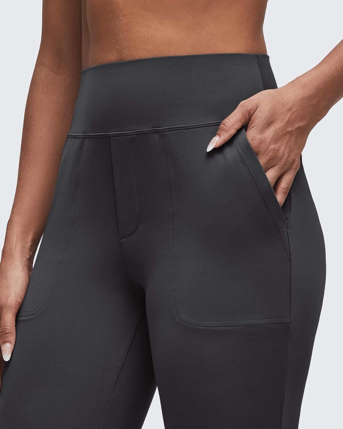 G4Free BareFeel Flare Yoga Pants Women High Waisted Bootcut Leggings with Pockets Dress Work Pant Petite/Regular/Tall - Image 5