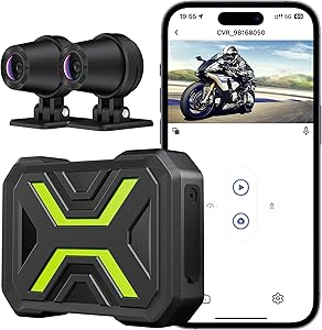 NINEYIN Dual Dash Cam for Motorcycle