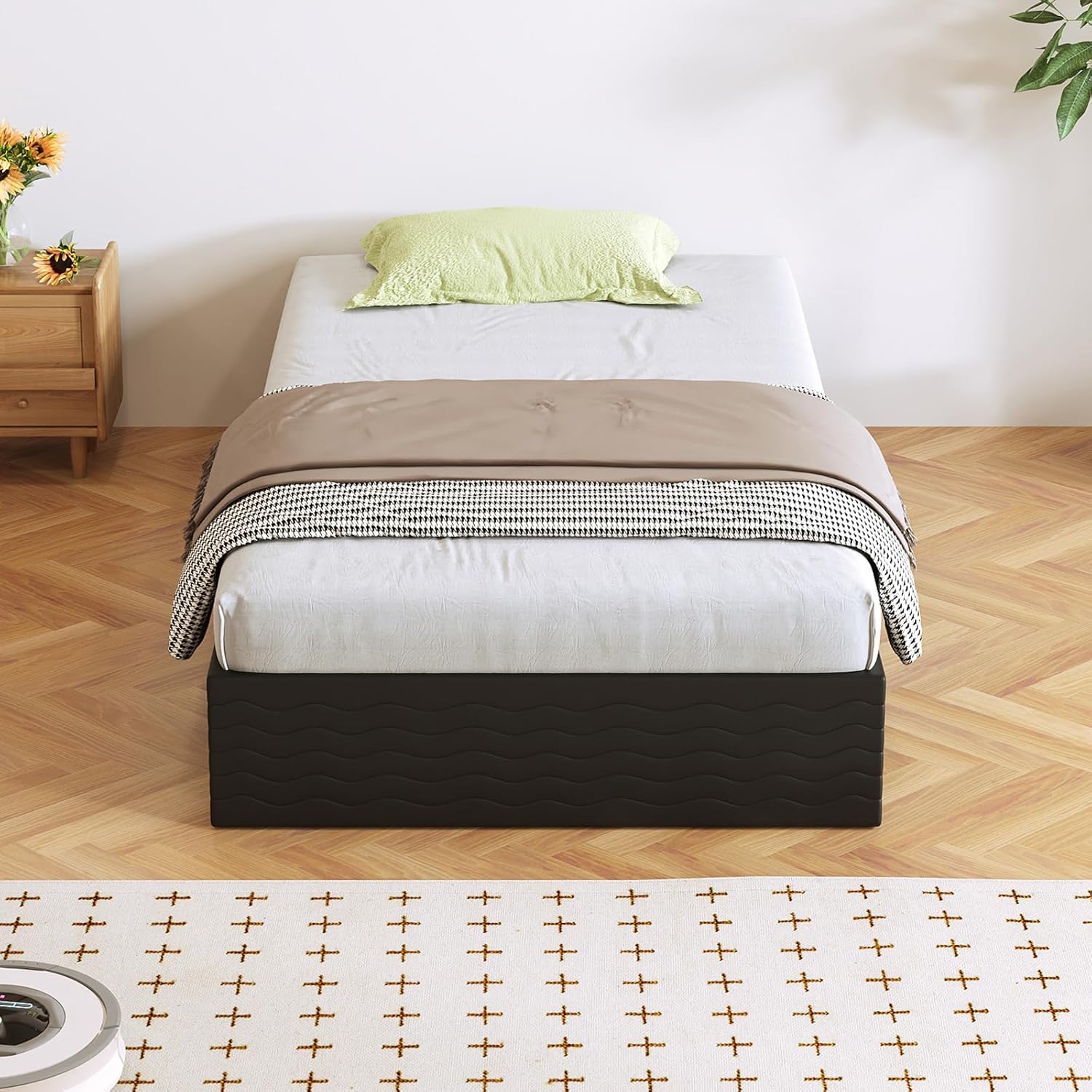 10 Inch High Profile Twin Box Spring, Heavy Duty Metal Frame Mattress Foundation with Fabric Cover, Easy Assembly, Noise-Free (10 Inch, Twin)