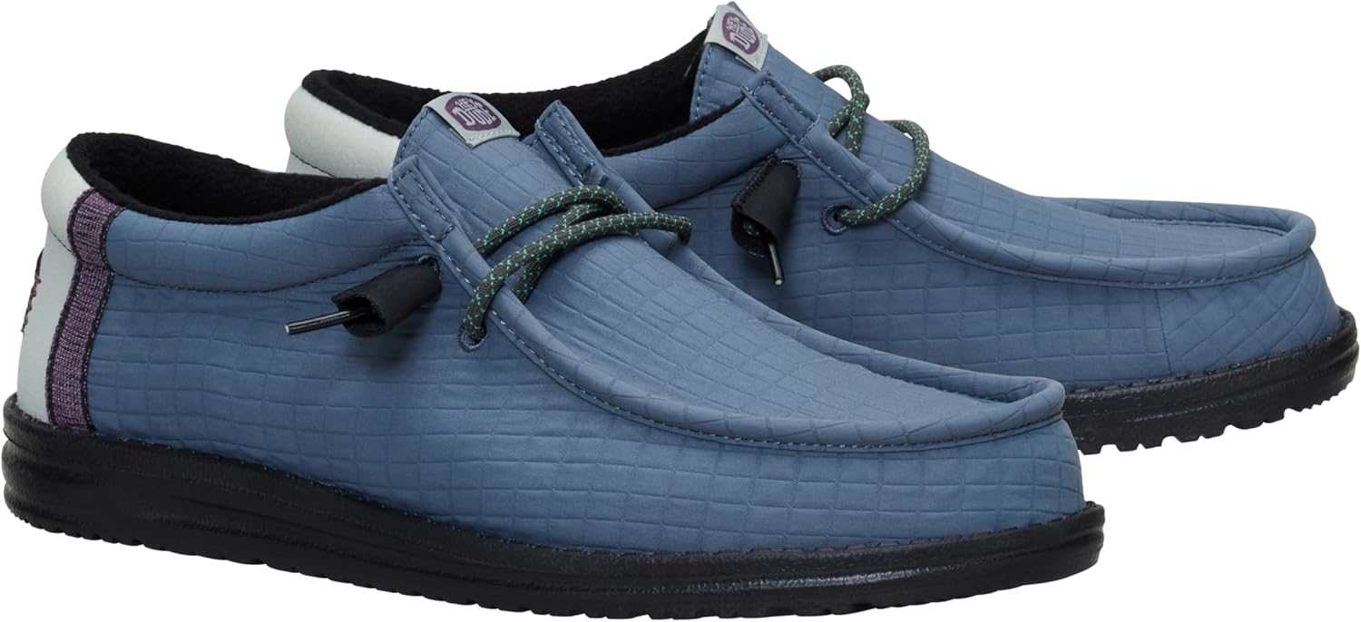 HEYDUDE Men’s Wally Quilted Slip-On Loafers | Lightweight Comfortable Casual Moc Toe Everyday Shoes - Image 3