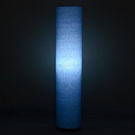 Craftter Textured Skyblue Cylindrical Floor Lamp (CCEL-11, blue)
