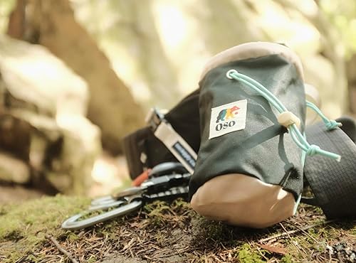 Miniatura 4 de Bolsa de tiza clásica para escalada en roca, bolsa de tiza Bouldering con cinturón de clip rápido, bolsillos con cremallera y bolsa - Equipo